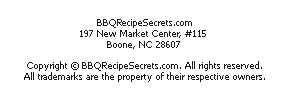 BBQ recipe secrets